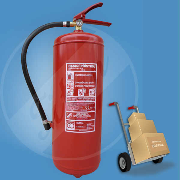 Práškový hasicí přístroj 9 kg